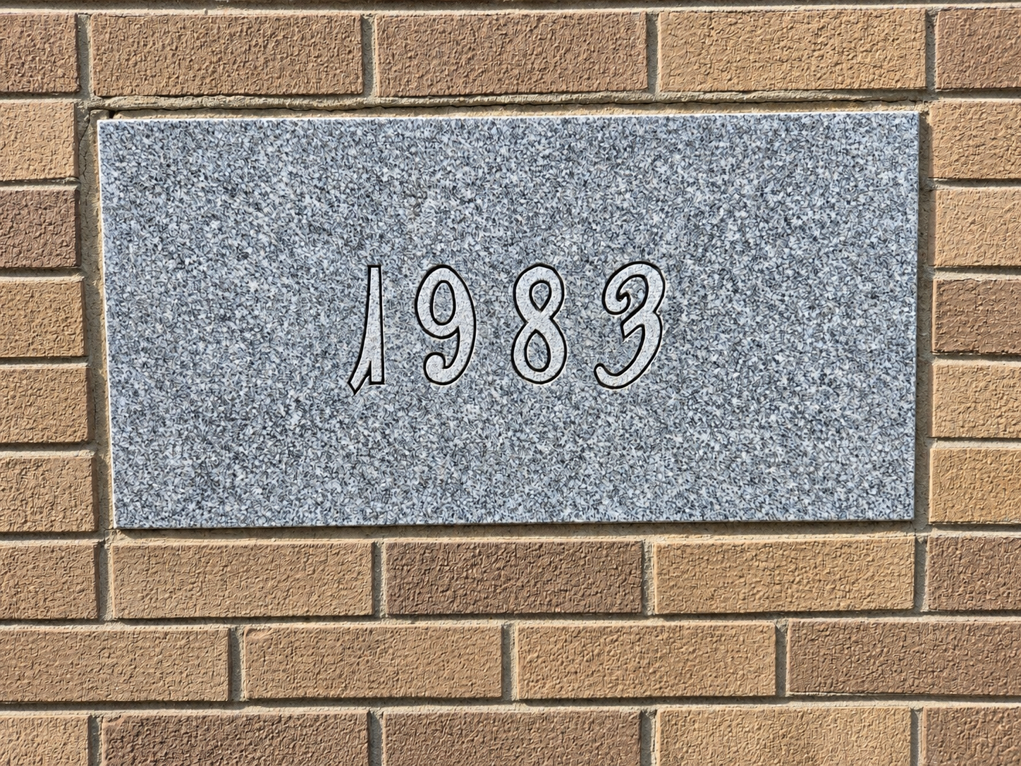 1983 marker on Grace Bible Church